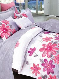 花の綿のベッドの反応に染まることを用いる一定の耐久のベッドカバー セット